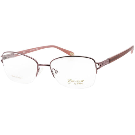 Emozioni Women's Eyeglasses - Light Pink Rectangular Shaped Frame | EM 4391 0S8R 00 ,
