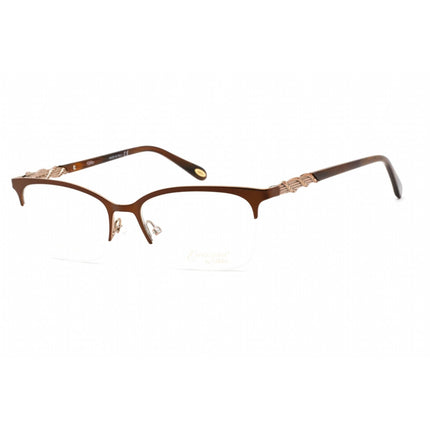Emozioni Women's Eyeglasses - Matte Brown Metal Rectangular Frame | EM 4412 0YZ4 00 ,