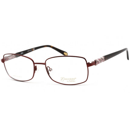 Emozioni Women's Eyeglasses - Opal Burgundy/Havana Rectangular Frame | 4380 0LHF 00 ,