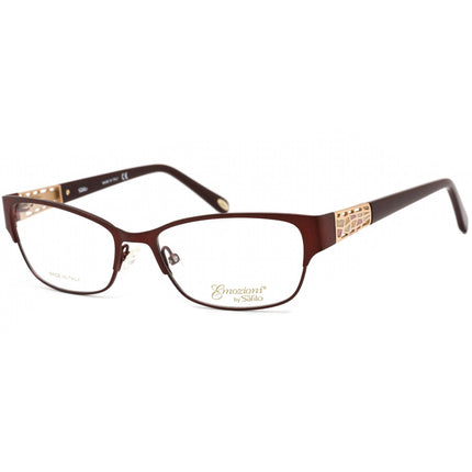 Emozioni Women's Eyeglasses - Opaline Burgundy Cat Eye Metal Frame | EM 4387 0LHF 00 ,