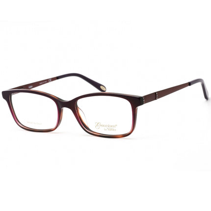 Emozioni Women's Eyeglasses - Violet/Havana/Brown Rectangular Frame | 4050 0F7X 00 ,