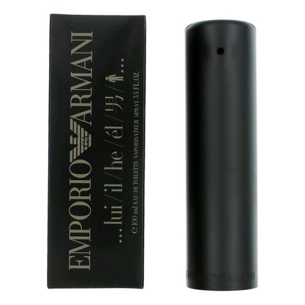 Emporio Armani He by Giorgio Armani, 3.4 oz Eau De Toilette Spray for Men ,