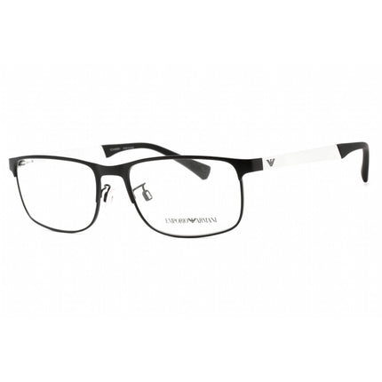 Emporio Armani Men's Eyeglasses - Black Rectangular Frame Clear Lens | 0EA1112 3094 ,