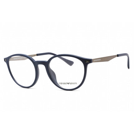 Emporio Armani Men's Eyeglasses - Full Rim Matte Blue Round Frame | 0EA3188U 5088 ,