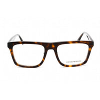 Emporio Armani Men's Eyeglasses - Havana Plastic Square Shape Frame | 0EA3185F 5879 ,
