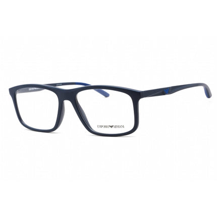 Emporio Armani Men's Eyeglasses - Matte Blue Frame Clear Demo Lens | 0EA3196 5088 ,