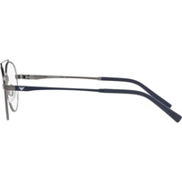 Emporio Armani Men's Eyeglasses - Matte Gunmetal/Blue Metal Round | 0EA1125 3250 ,