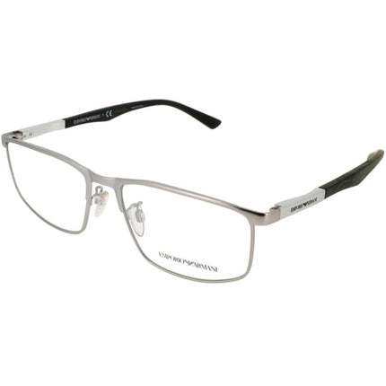 Emporio Armani Men's Eyeglasses - Matte Silver Metal Full Rim Frame | 0EA1131 3045 ,