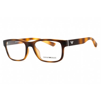 Emporio Armani Men's Eyeglasses - Tortoise Rectangular Clear Demo Lens | 0EA3201U 5002 ,