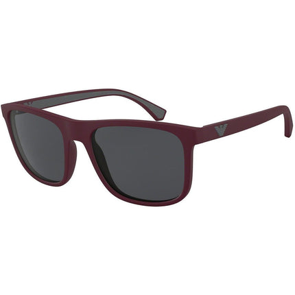 Emporio Armani Men's Sunglasses - Dark Grey Lens Matte Burgundy Frame | EA4129 5751 ,