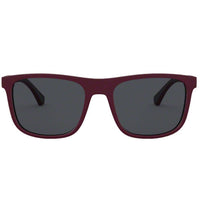 Emporio Armani Men's Sunglasses - Dark Grey Lens Matte Burgundy Frame | EA4129 5751 ,