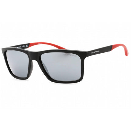 Emporio Armani Men's Sunglasses - Matte Black Rectangular Shape Frame | 0EA4170 50426G ,