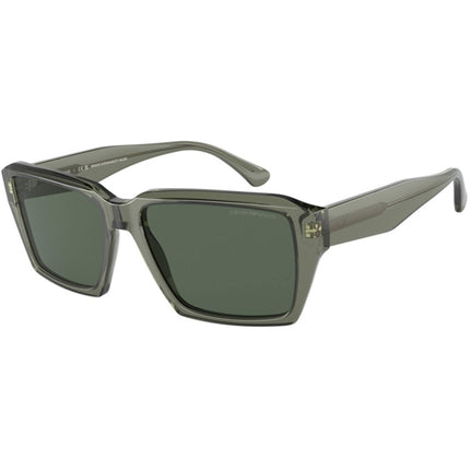 Emporio Armani Men's Sunglasses - Shiny Transparent Green Plastic Frame | 4186 536271 ,