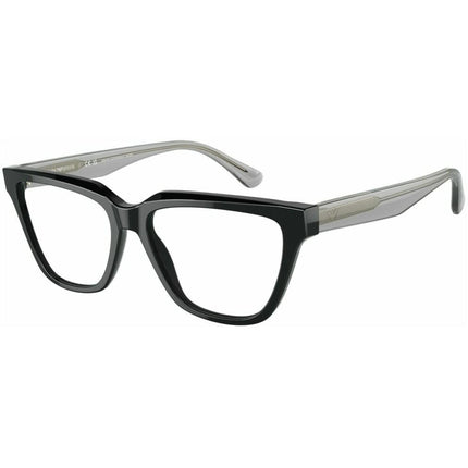 Emporio Armani Unisex Eyeglasses - Black Acetate Metal Square Frame | 3208F 5017 ,