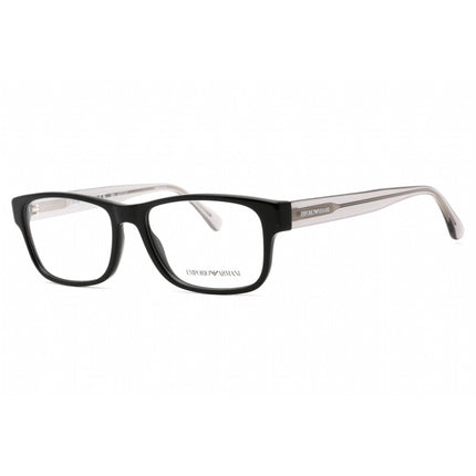 Emporio Armani Unisex Eyeglasses - Black Rectangular Frame Clear Lens | 0EA3179 5875 ,