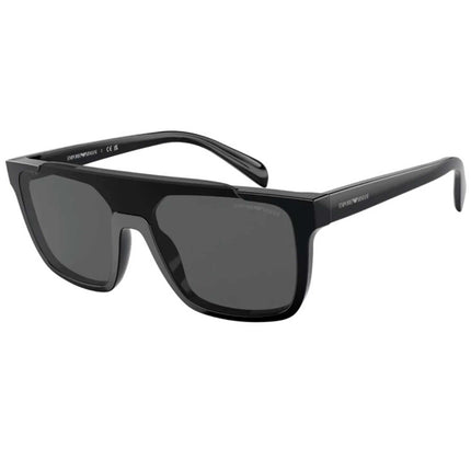 Emporio Armani Unisex Sunglasses - Full Rim Black Plastic Square | EA4193F 501787 ,