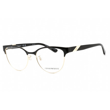Emporio Armani Women's Eyeglasses - Clear Lens Shiny Black/Pale Gold | 0EA1130 3014 ,