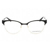 Emporio Armani Women's Eyeglasses - Clear Lens Shiny Black/Pale Gold | 0EA1130 3014 ,