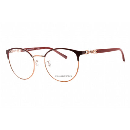 Emporio Armani Women's Eyeglasses - Red/Rose Gold Metal Round Frame | 0EA1126 3268 ,