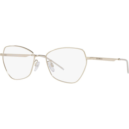Emporio Armani Women's Eyeglasses - Shiny Pale Gold Metal Butterfly Frame | 1133 3013 ,