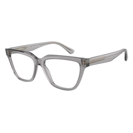 Emporio Armani Women's Eyeglasses - Shiny Transparent Grey Square Frame | 3208F 5029 ,