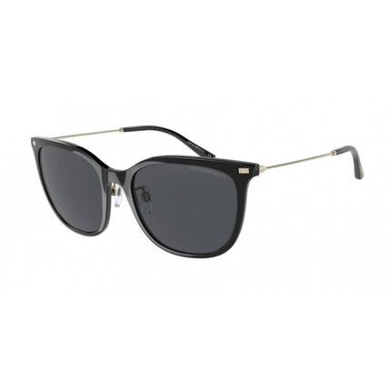 Emporio Armani Women's Sunglasses - Shiny Black Plastic Cat Eye Frame | 4181 500187 ,