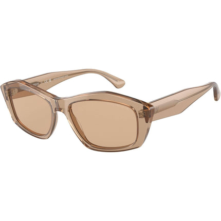Emporio Armani Women's Sunglasses - Shiny Transparent Brown Cat Eye | 4187 506973 ,