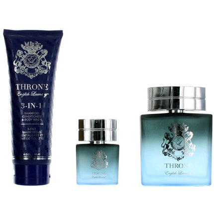 English Laundry Men's Personal Care Gift Set - Throne Captivating Essence, 3 Piece ,