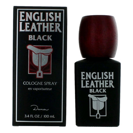 English Leather Black by Dana, 3.4 oz Cologne Spray for Men ,