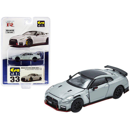 Era Car 1/64 Model Car - 2020 Nissan GT-R (R35) RHD Nismo Grey with Carbon Top ,
