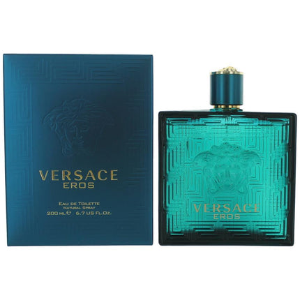 Eros by Versace, 6.7 oz Eau De Toilette Spray for Men ,