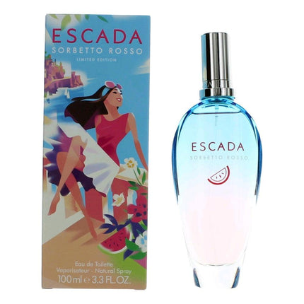 Escada Sorbetto Rosso by Escada, 3.3 oz Eau De Toilette Spray for Women ,