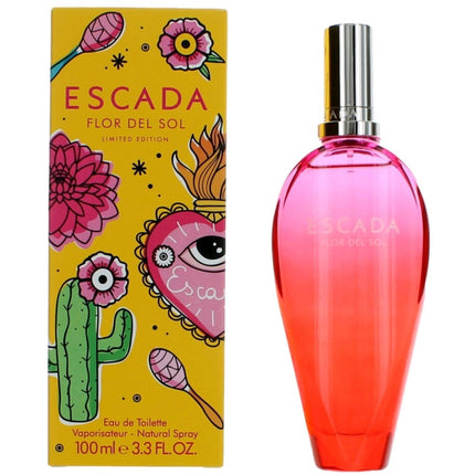 Escada Women's Eau De Toilette Spray - Flor Del Sol Captivating Fragrance, 3.3 oz ,