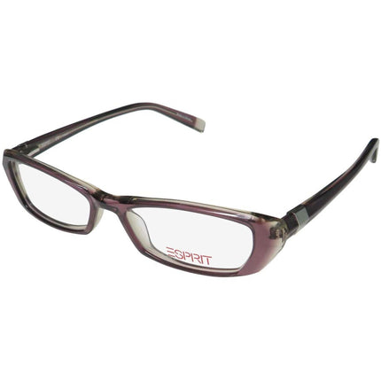 Esprit Women's Eyeglasses - Purple Rectangular Frame Demo Lens | ESPRIT 17364 577 ,