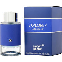 Explorer Ultra Blue by Mont Blanc, 3.3 oz Eau De Parfum Spray for Men ,