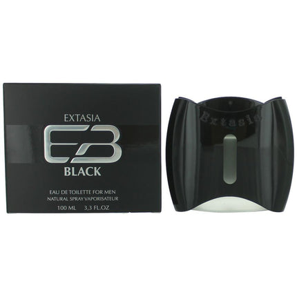 Extasia Black by New Brand, 3.3 oz Eau De Toilette Spray for Men ,