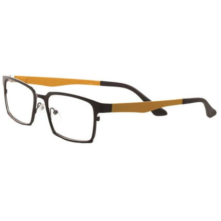 Eyebobs Unisex Reading Glasses - Black Yellow Rectangular, +3.00 | EYEBOBS 905 044 ,
