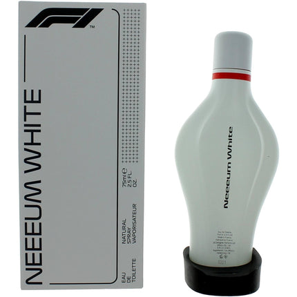 F1 Unisex Eau De Toilette Spray - Formula 1 Neeeum White Fresh Fragrance, 2.5 oz ,