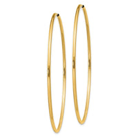 14k 1.5mm Polished Round Endless Hoop Earrings ,