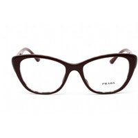 Prada Women's Eyeglasses - Bordeaux/Grey Havana Plastic Cat Eye | 0PR 04WV 07H1O1 ,