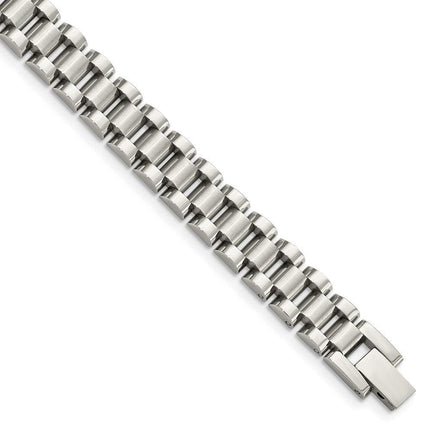 Stainless Steel Brushed and Polished 8.5in Bracelet ,