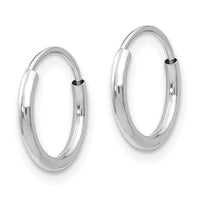Madi K Kid's 14k White Gold Endless Hoop Earrings ,