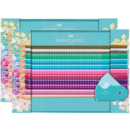 Faber-Castell 201641 Sparkle Triangular Pencil Set, 20 Pieces (2 Pack) ,