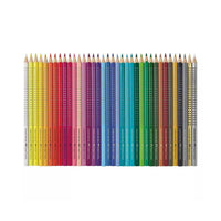 Faber-Castell Colour Pencil - Colour Grip Tin of 36 Triangular Wood Barrel | 112435 ,