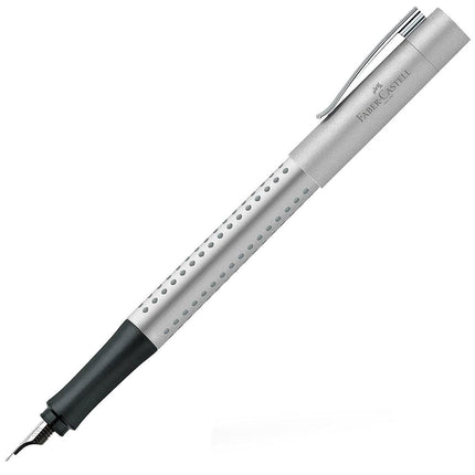 Faber-Castell Fountain Pen - Grip 2011 Classic Silver Finish ,