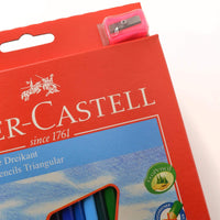 Faber-Castell Pencils - Classic Colour Triangular, Cardboard Wallet of 24 | 120524 ,