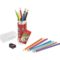 Faber-Castell Rocket Pencil Set - Colour Grip Triangular Barrel, 16 Pieces | 112457 ,