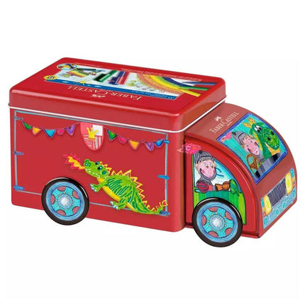 Faber-Castell Truck Pen Set  - Connector Felt Tip with Clips, 43 pieces | 155533 ,