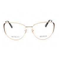 Guess Women's Eyeglasses - Full Rim Shiny Rose Gold Metal Cat Eye Frame | GU2904 028 ,