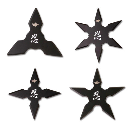 Fantasy Master Throwing Stars - Set of 4 Stainless Steel Ninja Symbol | FM-431-4CS ,